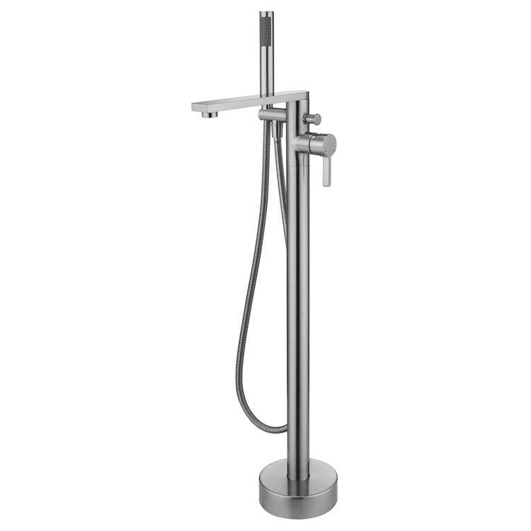 Disikat Nikel Freestanding Bathtub Tap