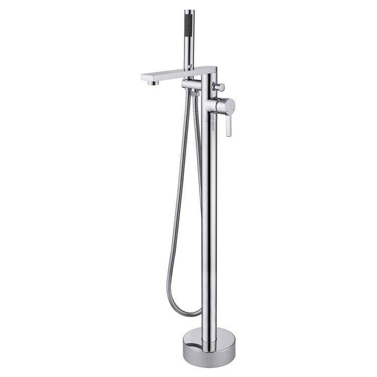 Chrome Freestanding Bathtub Tap