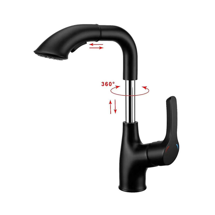 Pull-mudhun Basin Mixer