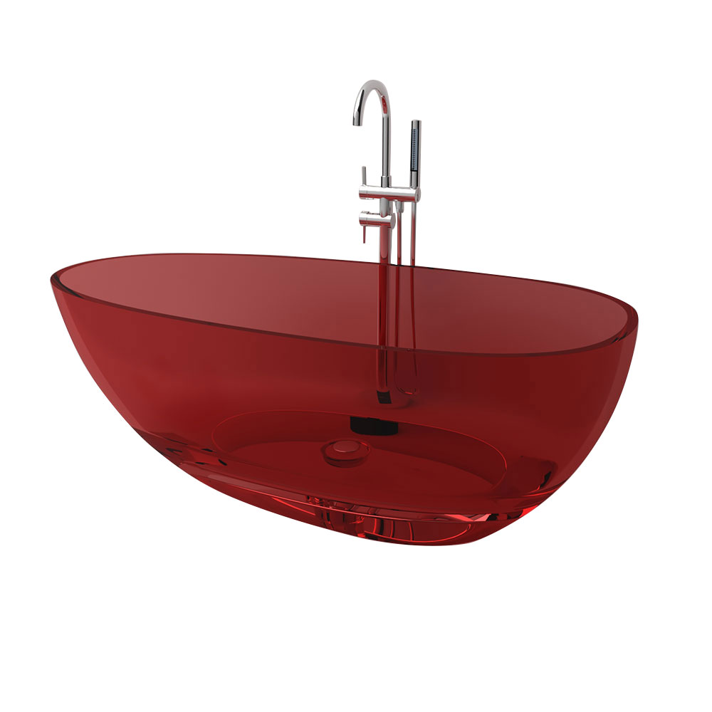 Bathtub Freestanding Multi-warna Transparan